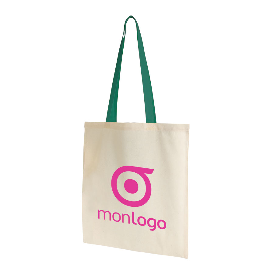 LOT DE 100 SACS SHOPPING COTON ANSES LONGUES 'AURIANA' - EXPEDITION EXPRESS 72H