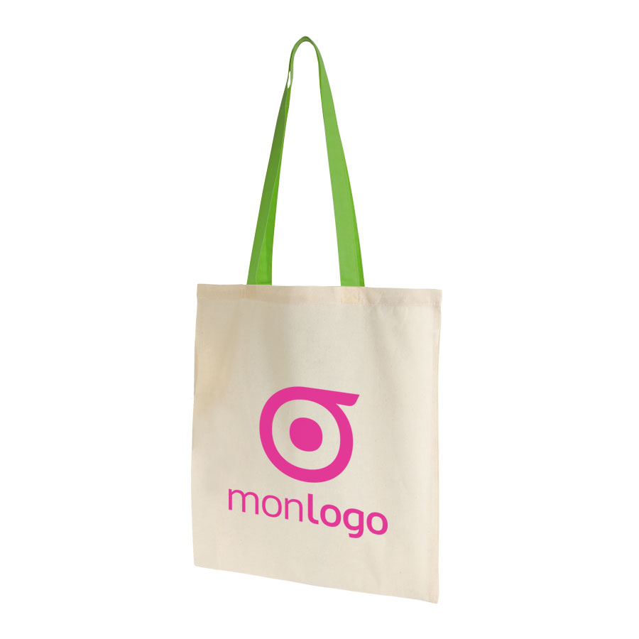 LOT DE 100 SACS SHOPPING COTON ANSES LONGUES 'AURIANA' - EXPEDITION EXPRESS 72H