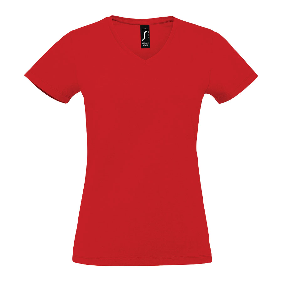 TEE-SHIRT FEMME PUBLICITAIRE COL V 'IMPERIAL V'
