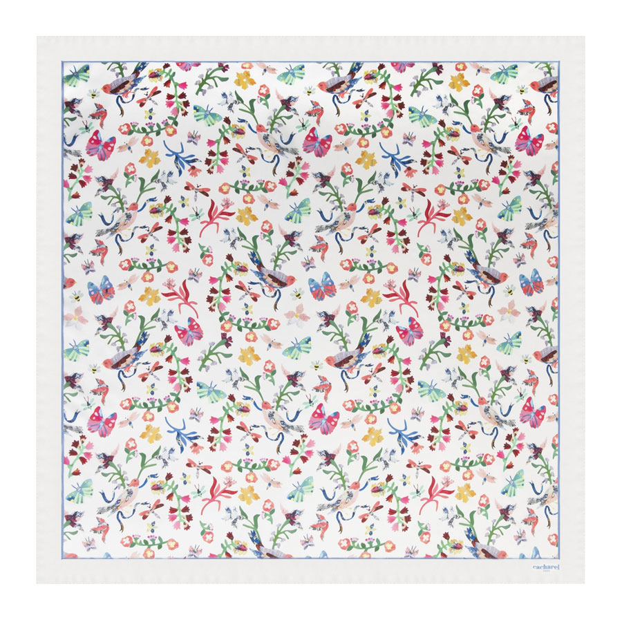 FOULARD EN SOIE CACHAREL® 'BUTTERFLY'