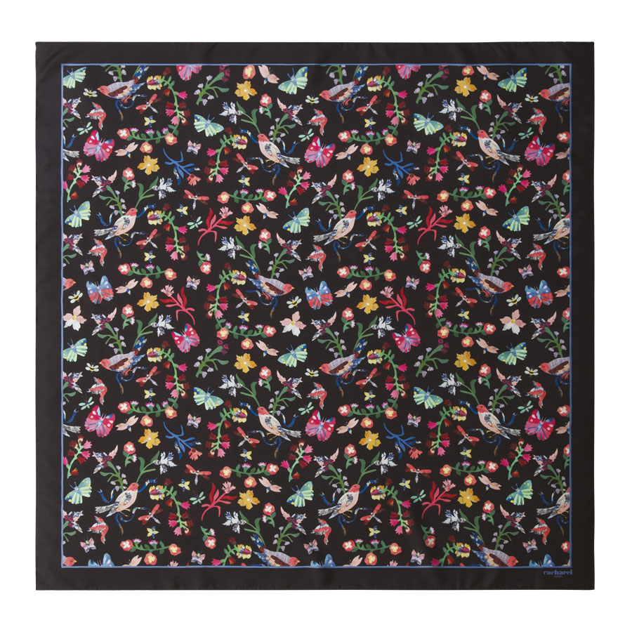 FOULARD EN SOIE CACHAREL® 'BUTTERFLY'