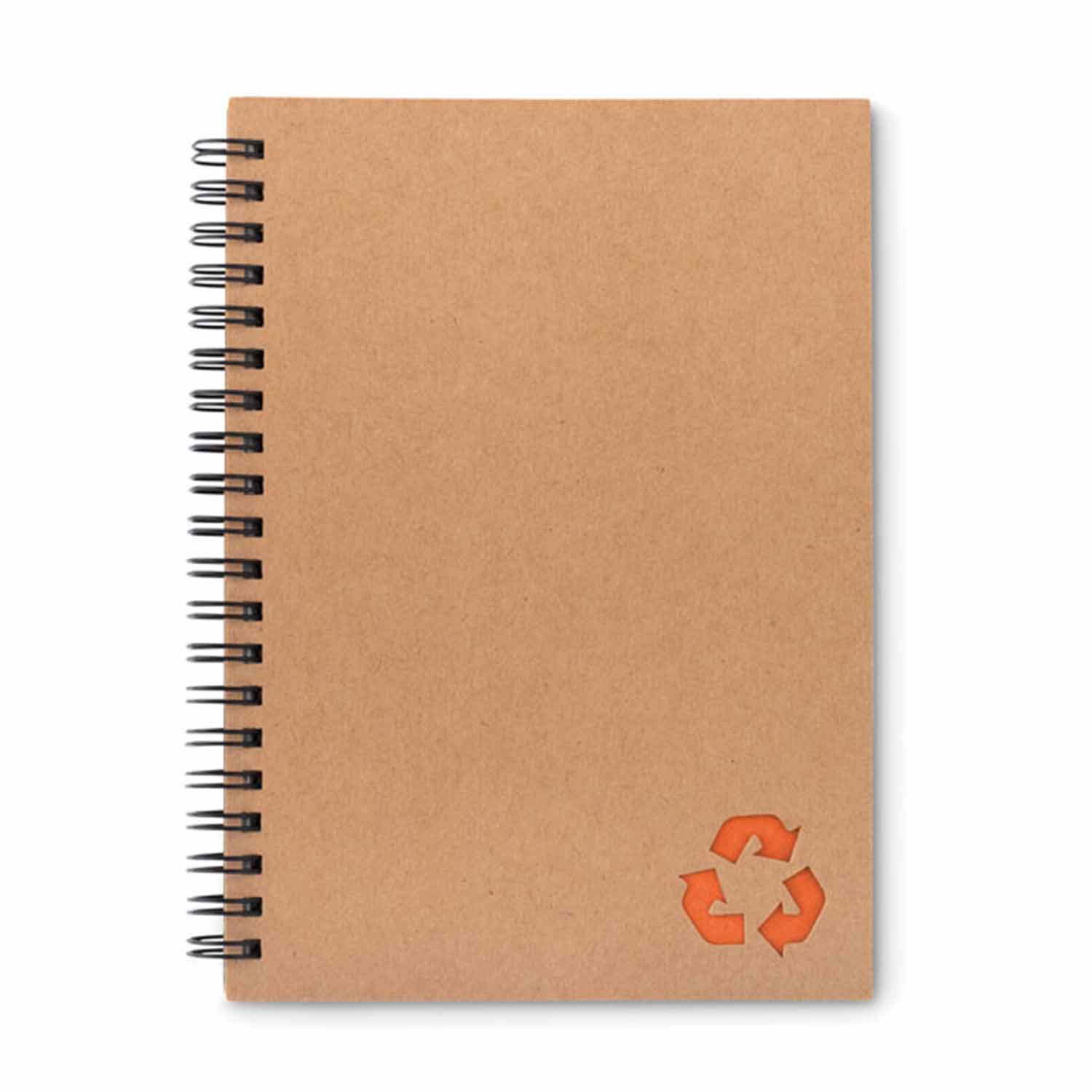 CARNET A SPIRALES EN PAPIER DE PIERRE PERSONNALISABLE 'PIETRA'