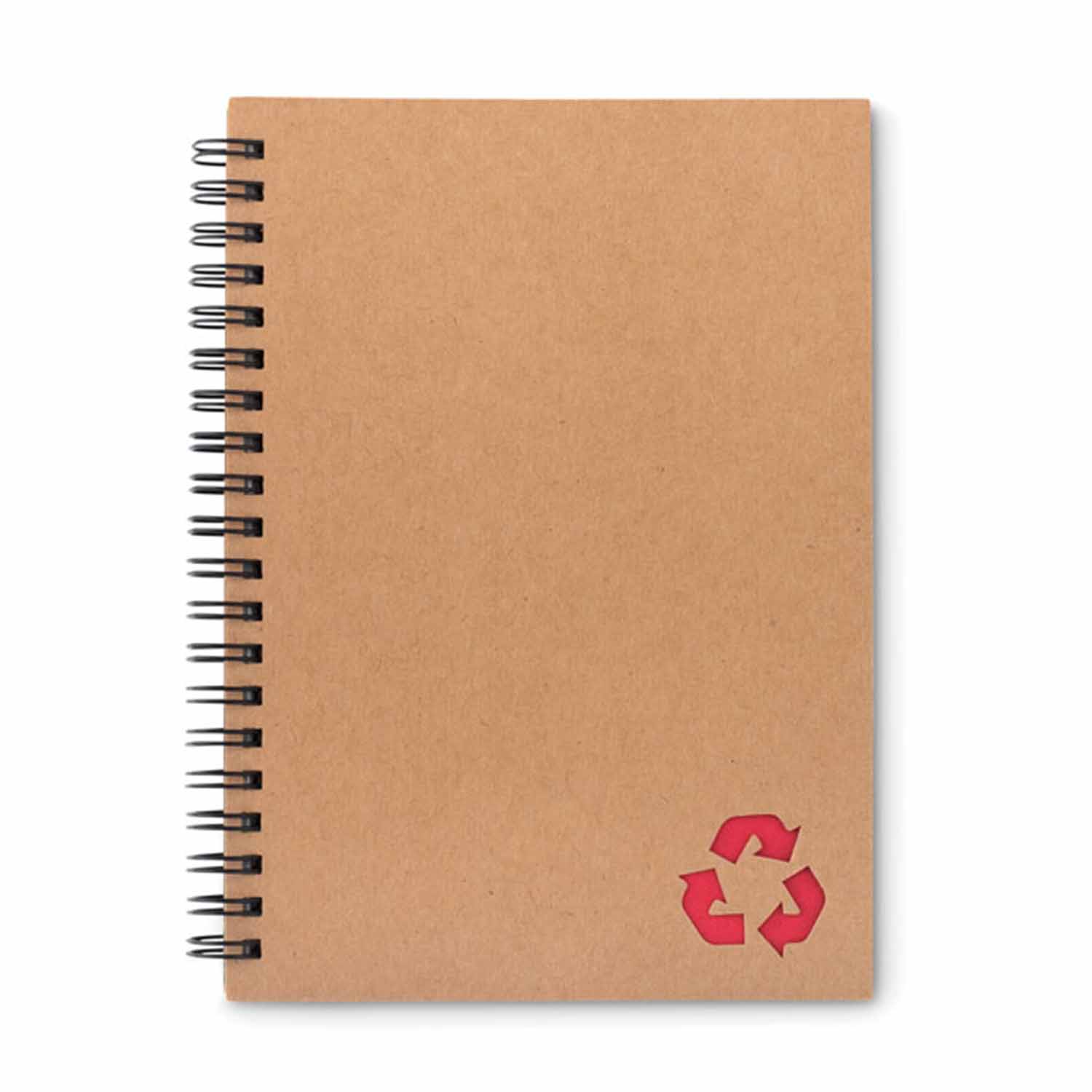 CARNET A SPIRALES EN PAPIER DE PIERRE PERSONNALISABLE 'PIETRA'