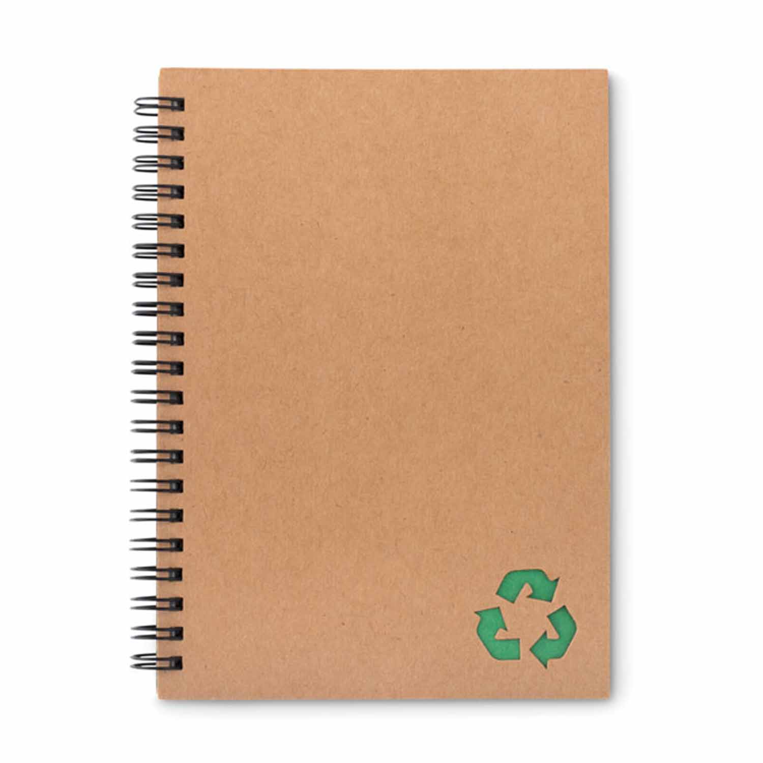 CARNET A SPIRALES EN PAPIER DE PIERRE PERSONNALISABLE 'PIETRA'