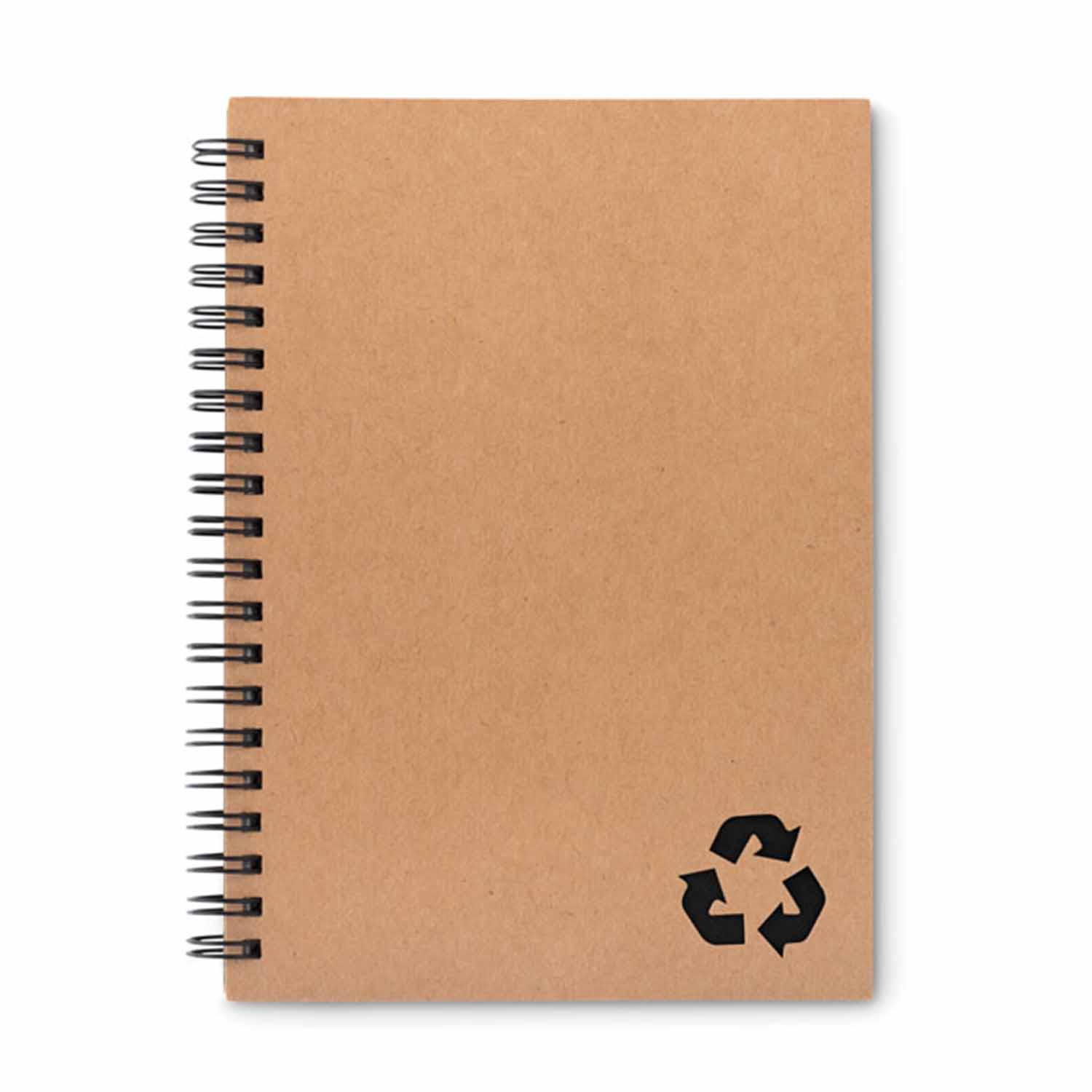 CARNET A SPIRALES EN PAPIER DE PIERRE PERSONNALISABLE 'PIETRA'