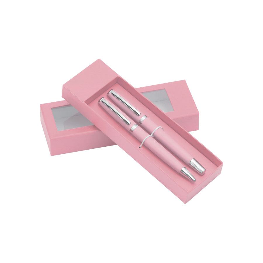 PARURE STYLO A BILLE ET ROLLER PERSONNALISÉE 'LOUISIANA'