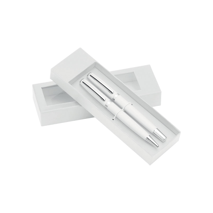 PARURE STYLO A BILLE ET ROLLER PERSONNALISÉE 'LOUISIANA'