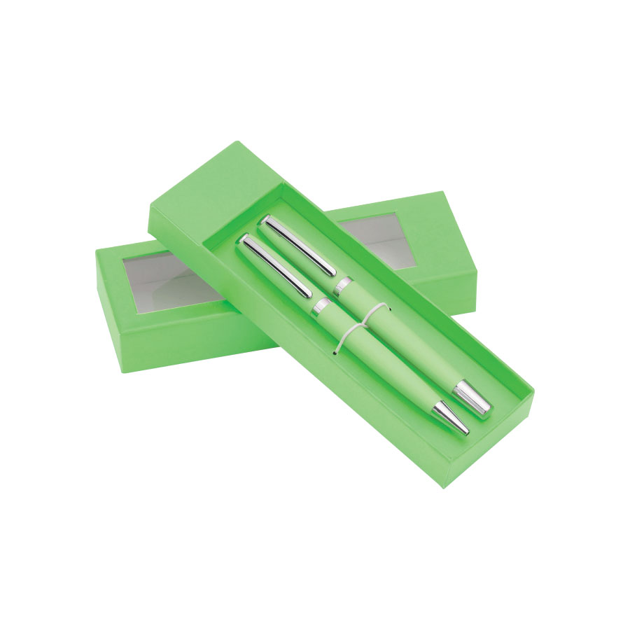 PARURE STYLO A BILLE ET ROLLER PERSONNALISÉE 'LOUISIANA'