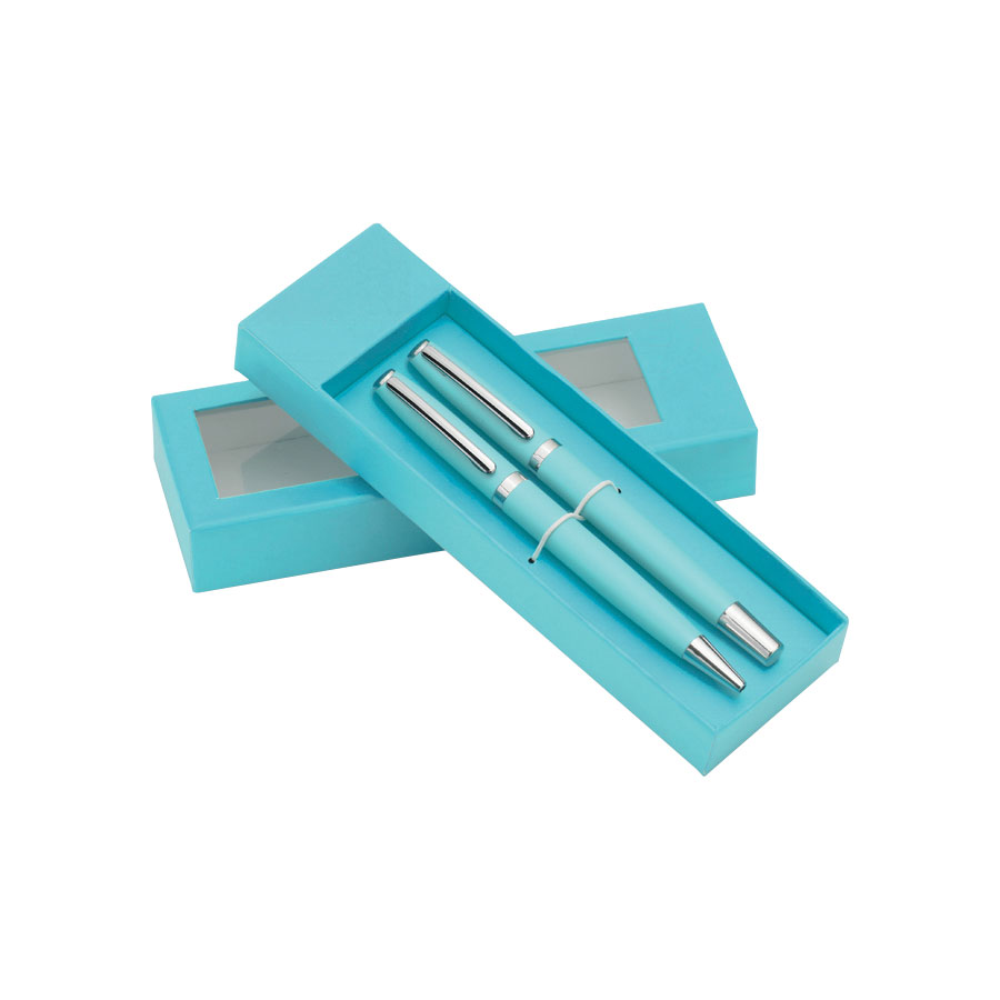 PARURE STYLO A BILLE ET ROLLER PERSONNALISÉE 'LOUISIANA'