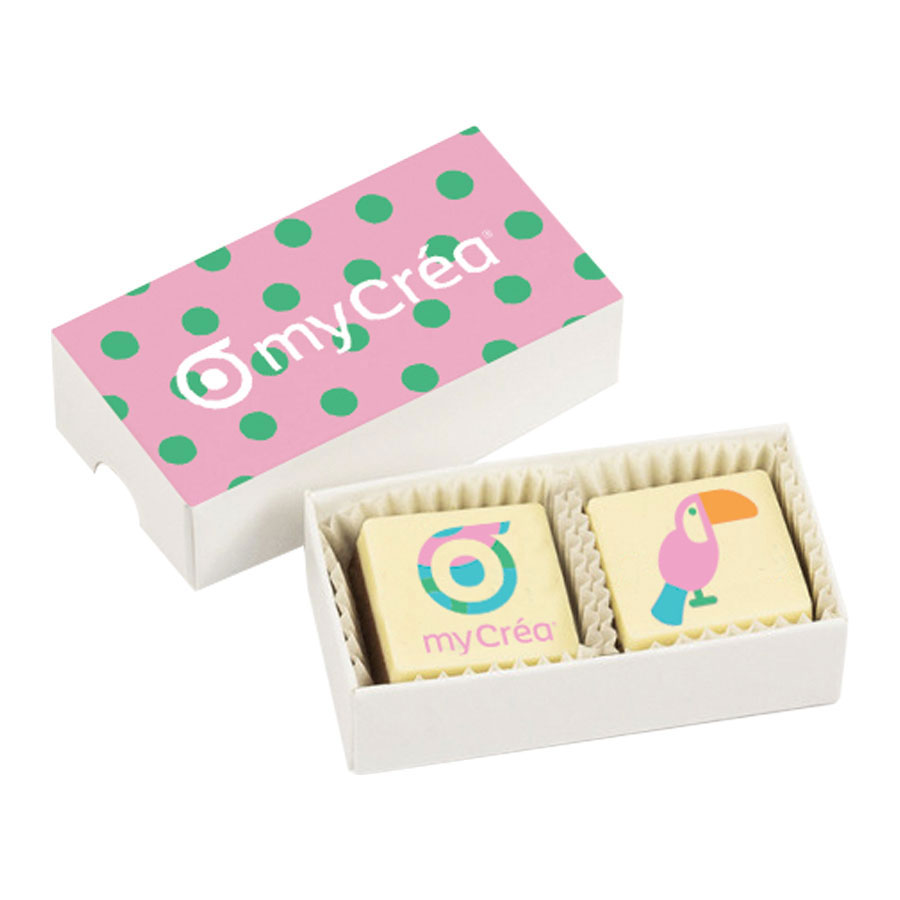 BOITE DE 2 CHOCOLATS PUBLICITAIRE 'CHOCOPRINTS'