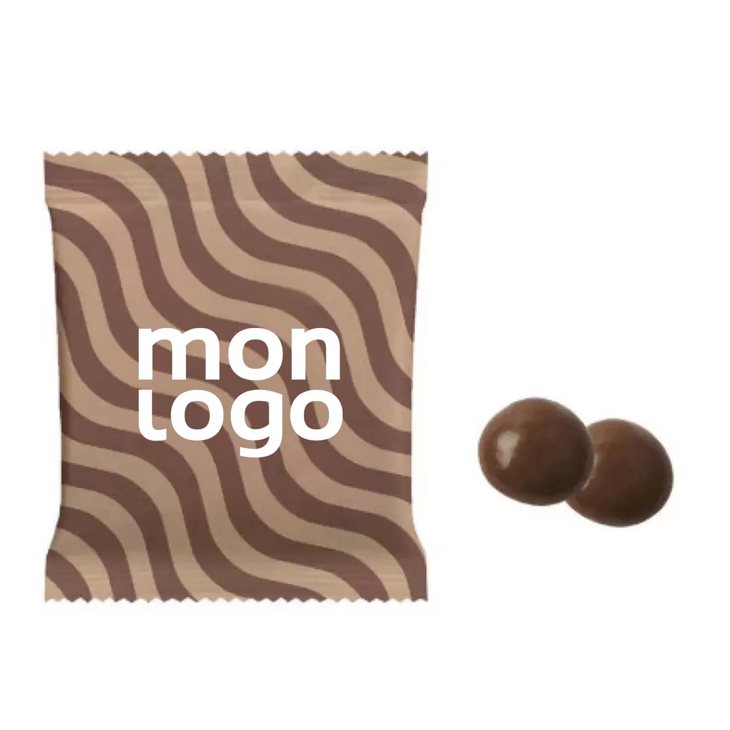 LOT DE 100 SACHETS DE BILLES DE CAFÉ PUBLICITAIRE 'COBAN'