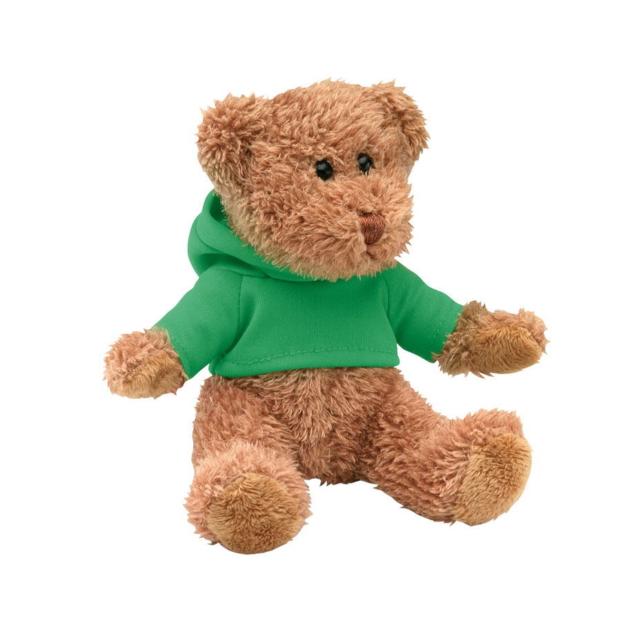 PELUCHE OURSON PERSONNALISABLE AVEC SWEAT CAPUCHE 'TEDDY'