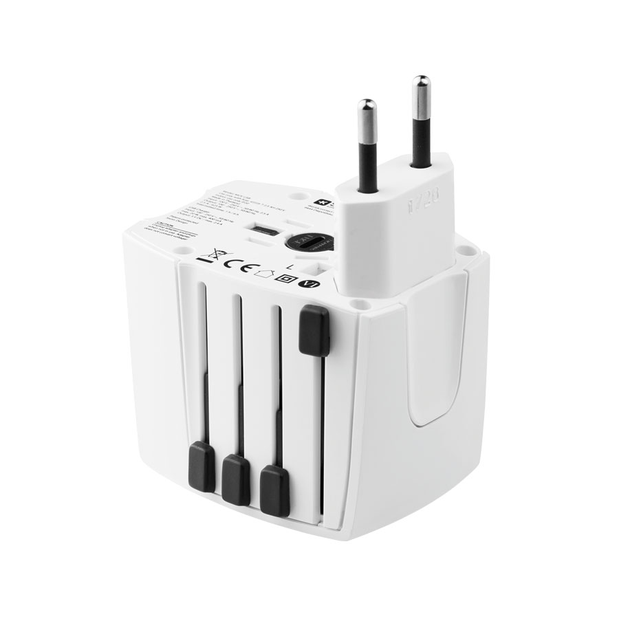 ADAPTATEUR DE VOYAGE PROMOTIONNEL SKROSS® 'MUV USB'
