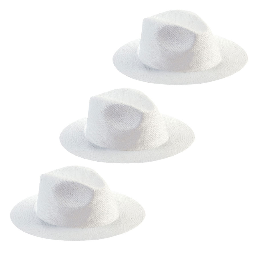 LOT DE 40 CHAPEAUX PANAMA 'CAPELLO' TAILLE M