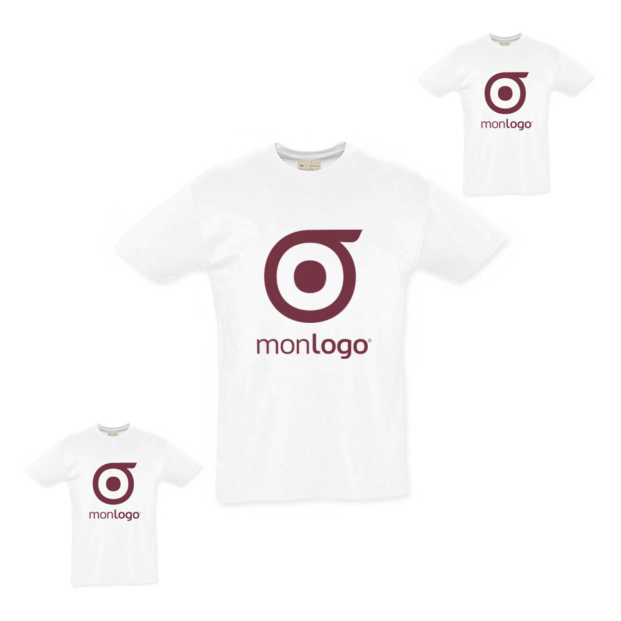 LOT DE 20 TEE-SHIRTS TAILLE XXL PUBLICITAIRES HOMME 'ORGANIC' BLANC