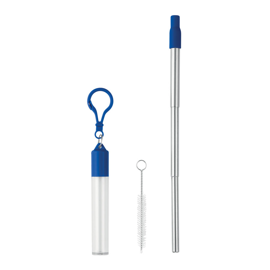 PAILLE TELESCOPIQUE EN METAL PUBLICITAIRE 'YAUCO'