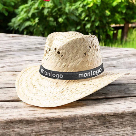 Chapeau de paille personnalisé