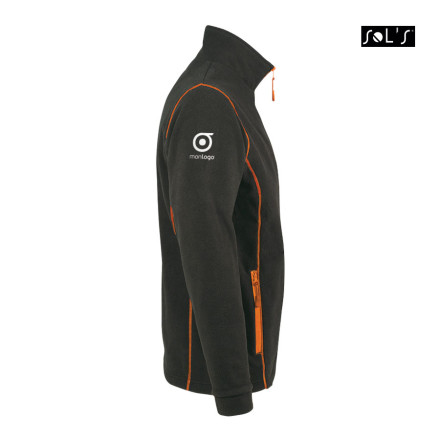 VESTE MICROPOLAIRE ZIPPEE HOMME 'NAVO' 200GR/M²