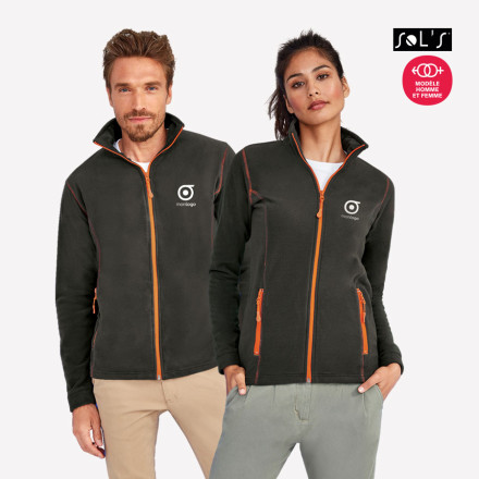 VESTE MICROPOLAIRE ZIPPEE HOMME 'NAVO' 200GR/M²