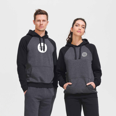 Sweat-shirt Bicolore Personnalisable Mixte 'Seattle' | ObjetRama