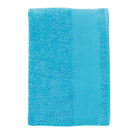 SERVIETTE DE BAIN PUBLICITAIRE 70X140 CM 'ISLAND' COULEUR - turquoise