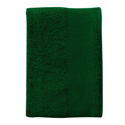 SERVIETTE DE BAIN PUBLICITAIRE 70X140 CM 'ISLAND' COULEUR - vert bouteille
