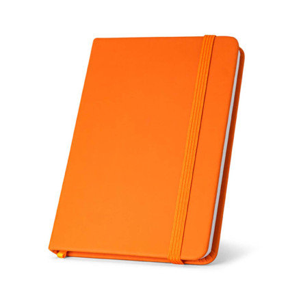 CARNET PERSONNALISABLE A6 NON LIGNÉ 'OLIVIER' - orange