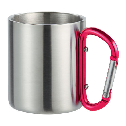 MUG PERSONNALISABLE EN INOX 'MACKENZIE' - rouge