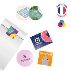 LOT DE 300 AUTOCOLLANTS PUBLICITAIRES