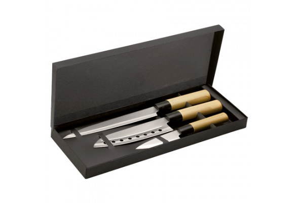 SET DE 3 COUTEAUX JAPONAIS