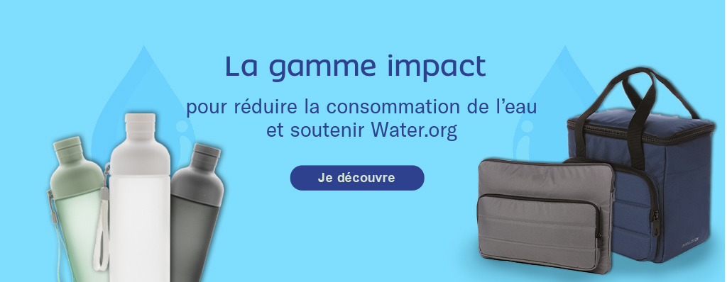 Produits personnalisés solidaires : gamme Impact