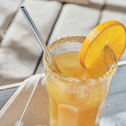 Pailles publicitaires réutilisables